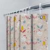 Chicken Shower Curtain Floral Chicken Print Waterproof Bath Rug Cover For Bathroom Decor Soft Fabric Easy To Clean Size: W72X L8