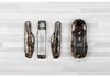 Wood Grain Key Shell for Porsche Taycan, Panamera, Macan, 718, Cayenne, and 911.