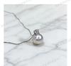 Sterling Silver Princess Pearl Necklace - Light Luxury Clavicle Chain with Single Pearl