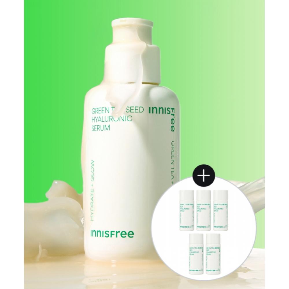Innisfree [free Gift]  Large Volume  Green Tea Seed Hyaluronic Acid Serum 130ml FREE