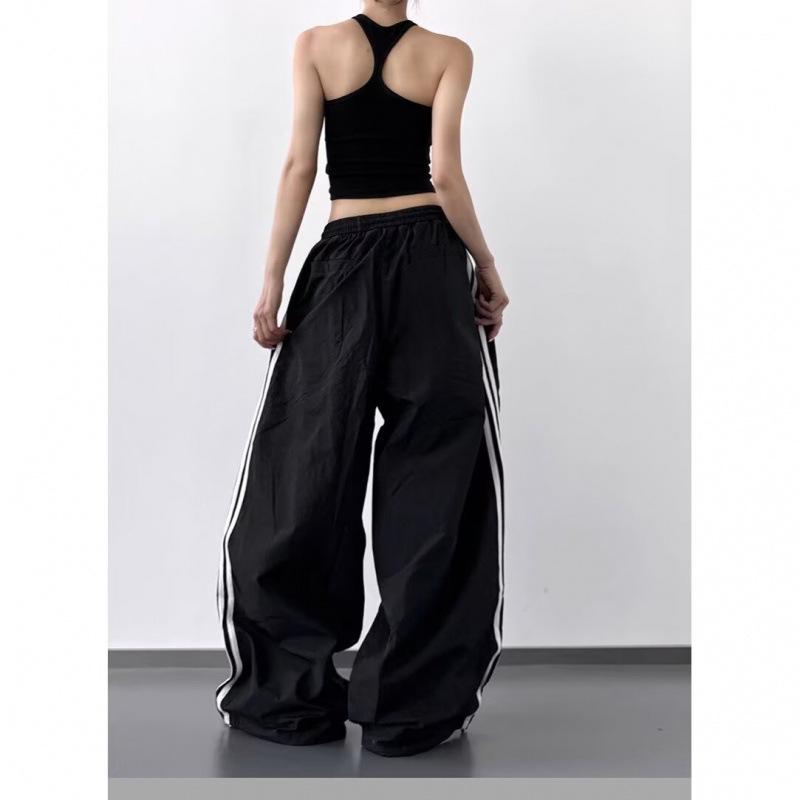 2025 Dam Casual Vida Cargo-byxor med Patchwork-randdetalj