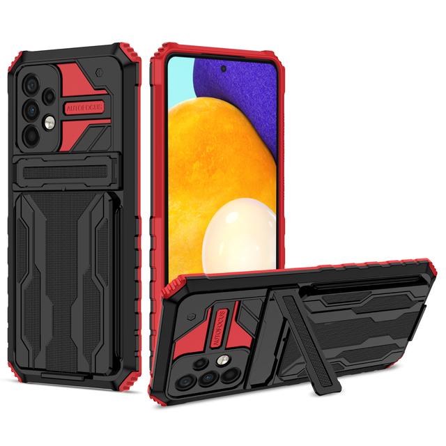 Kortlommestativ Beskyttelsesveske for Samsung Galaxy A52s 5g A 52s A52 S22 Ultra S21 Plus A12 A13 A22 A32 A72 A53 A73 A33 deksel