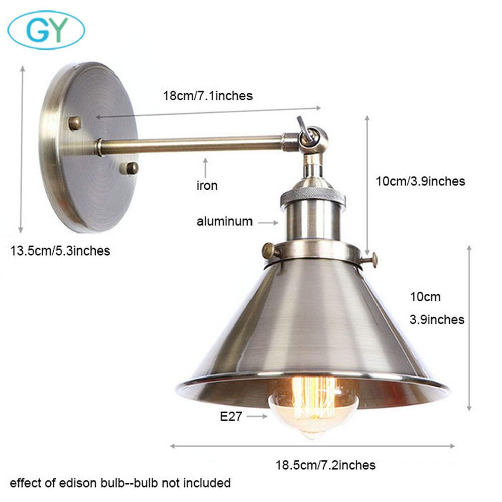 

Промышленный настенный светильник Hardwire Antique Metal Shade с масляной бронзой для дома, ресторана, бара, кафе, клуба