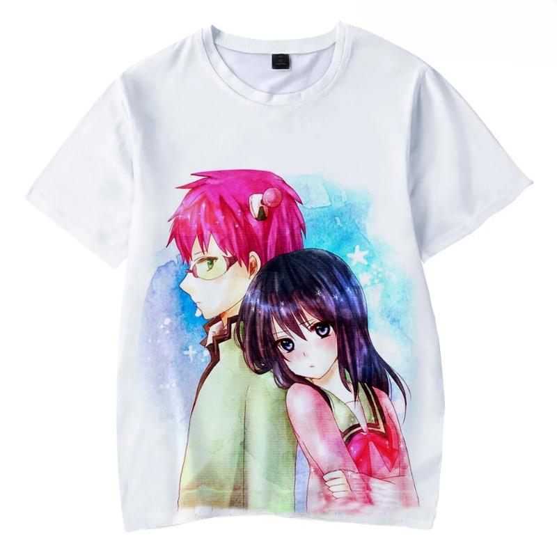 Saiki Kusuo No Sai-Nan Tshirt Printed Men/Women/Kids Harajuku Funny T Shirt Costume Summer Kawaii Japan Unisex Anime Tops