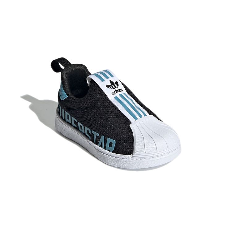 Adidas Superstar 360 X Infant Black Hazy Blue Baby Sneakers Core-Black Footwear-White FX4918