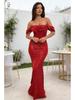 2026 European Sequin One-Shoulder Slit Dress - Women's Casual Fashion