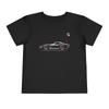 Toddler 1969 C3 Corvette Stingray Black Red Wheels T-Shirt Retro Tee