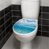 Toilet Seat Decal Sticker Bathroom Stickers Ocean Wall Decals DIY Adhesives for Home Decoration PVC