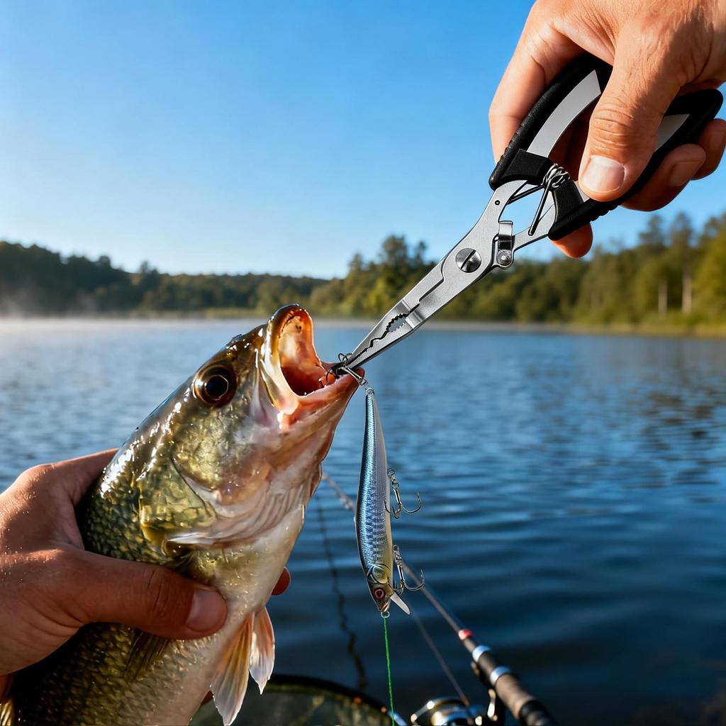 Multifunctional Stainless Steel Fishing Pliers & Line Cutter