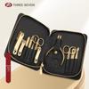 777 Three Seven Black Gold 11-Piece Nail Clipper Set