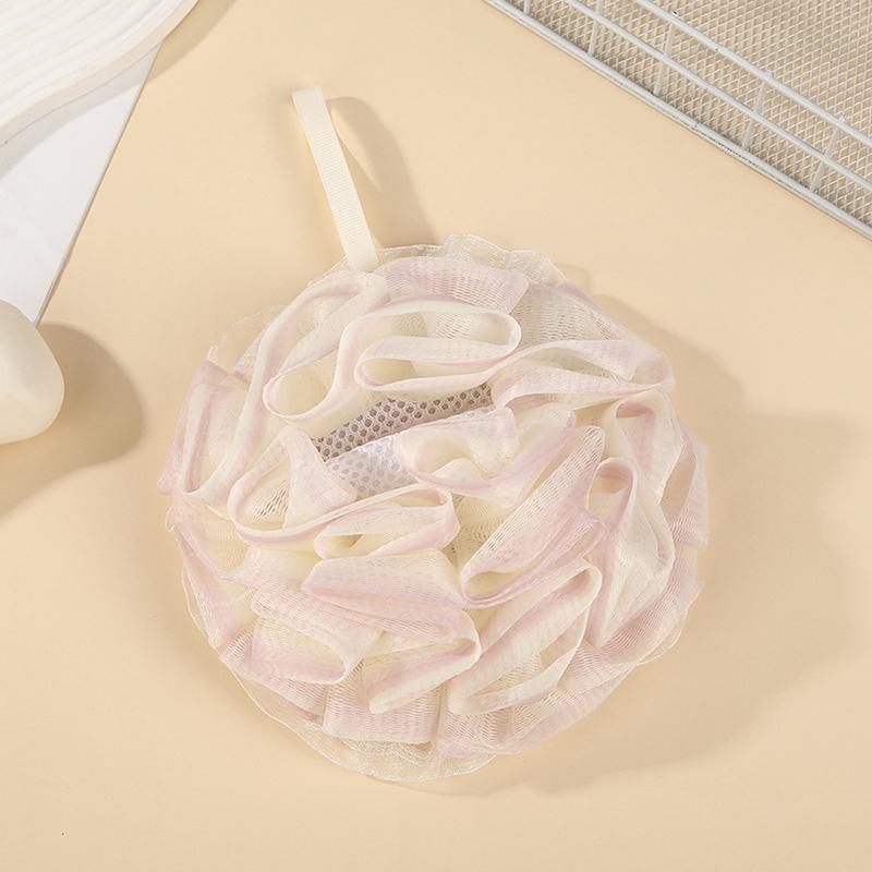 Two-In-One Bath Towel Can Put Soap Bath Ball Portable Double-Sided Foaming Net Bags Bath Flowers Body Skin Care Exfoliation