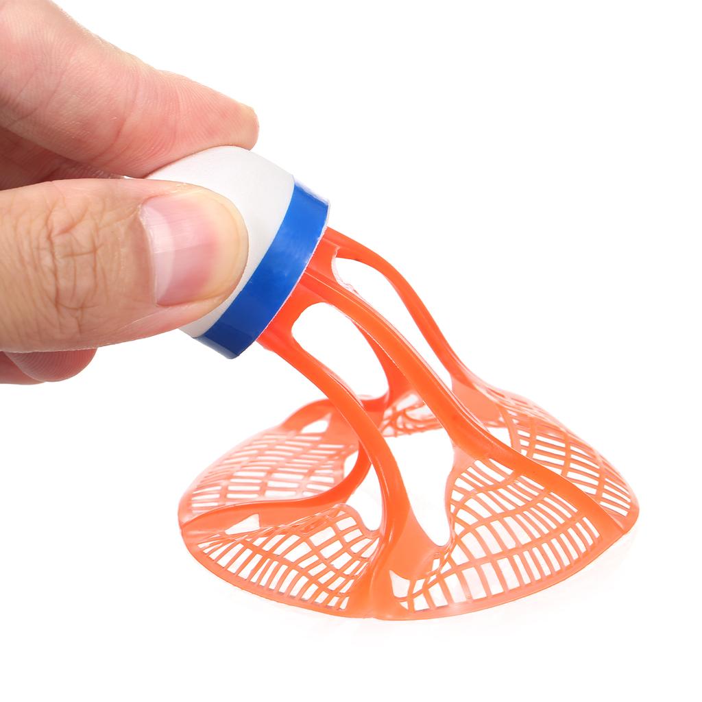 3pcs petecas de nylon petecas de badminton de plástico durável para esportes ao ar livre interno badminton