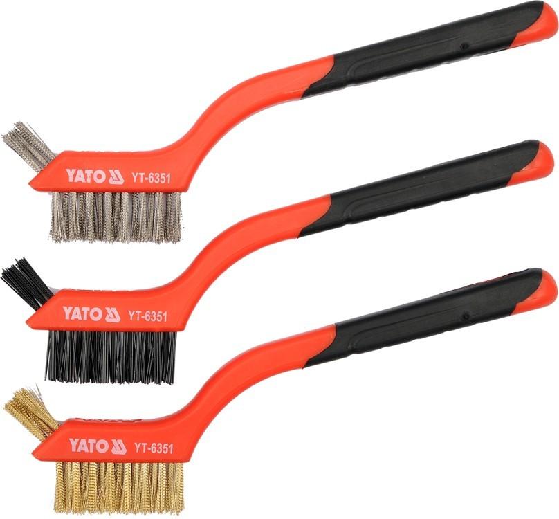 Wire brushes set of 3 YT-6351 YATO