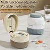 Multifunctional Quartering Pill Cutter Dustproof Medicine Pill Cutter  for Small or Large Pills