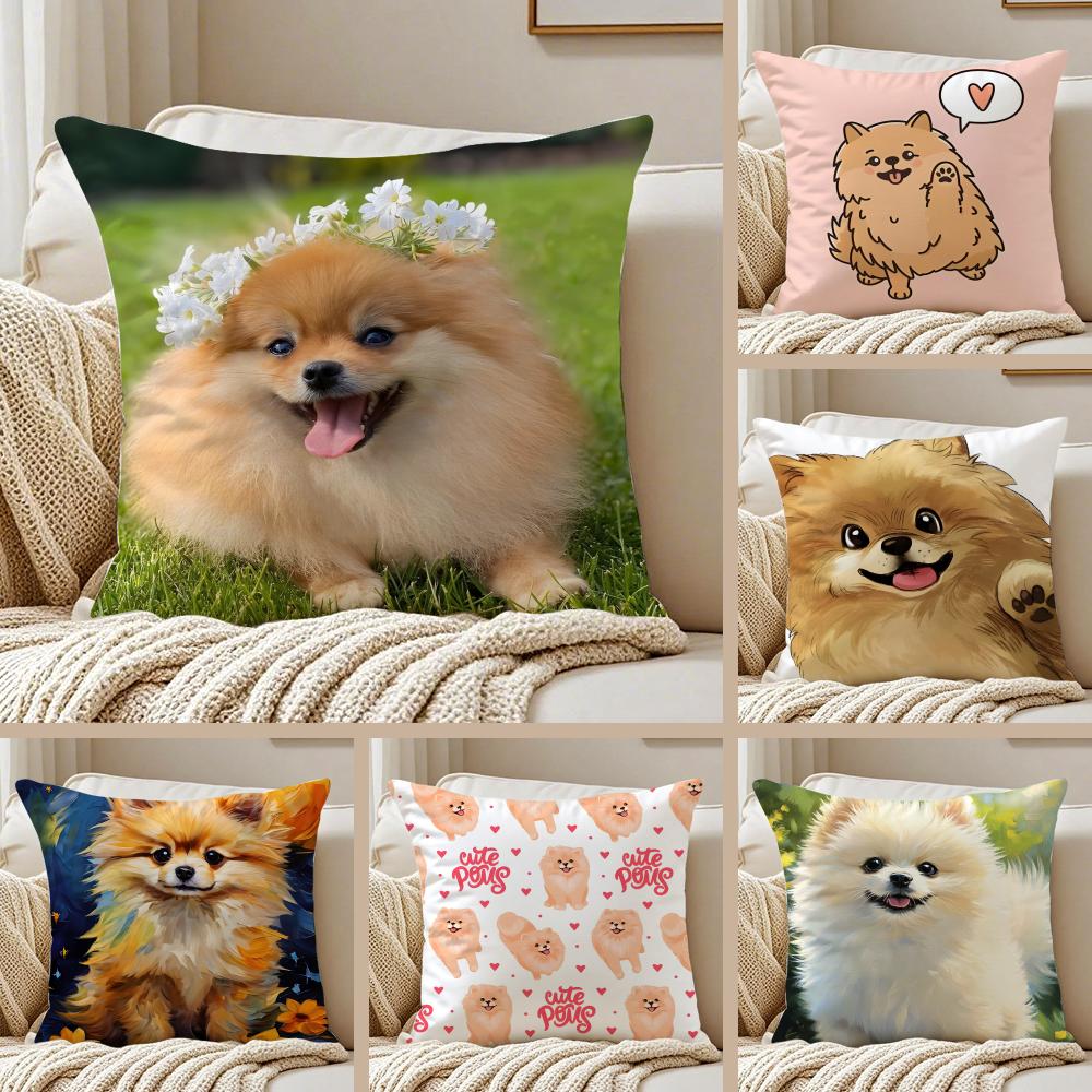 NICE CUTE Shiba Inu Dog Cushion Cover Pillowcase Antidustmite Living Room Sofa Decor Cushion Room