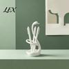 Compact Multi-use Organizer 3D Printed Elegant Swan Storage Rack with Ventilation And Draining Base, Base Multi-Purpose Toothbrush Holder Pen Cutlery