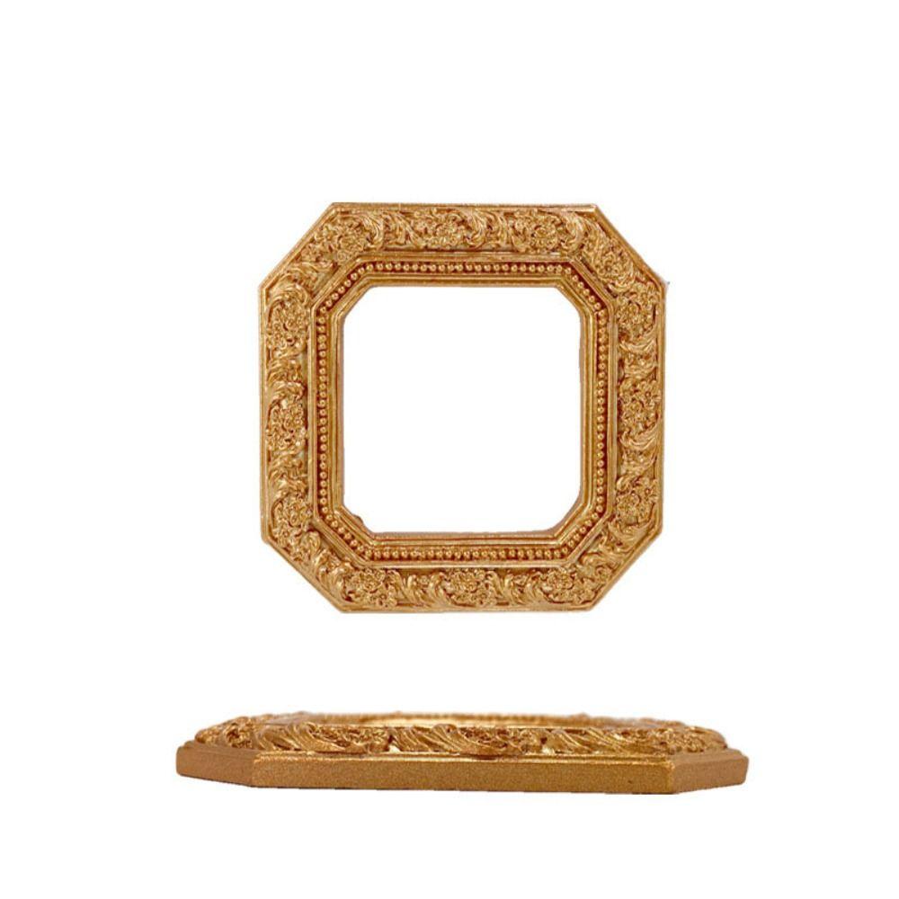 Retro Style Gold DIY Shadow Box Frame DIY European Retro Mini Photo Frames 3D Relief Gold Wedding Photo Display Frames Gifts