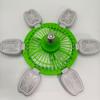 Ferngesteuertes LED-Ventilatorlicht mit verstellbarem 6-Blatt-Design für Schlafzimmer & Studentenwohnheime, E27 Schraubsockel, Dimmbar