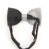 Men Bow Tie Patchwork Color Shining Rhinestones Elastic Rope Neck Tie Suit Decoration Formal Wear Wedding Party Accessory
