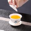 Luxury Jade White Porcelain Kung Fu Tea Set for Home or Office