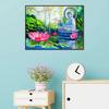 Diy 5d Diamond Painting Scenery Rhinestones Diamond Embroidery Lotus Buhhda Cross Stitch Mosaic Pattern