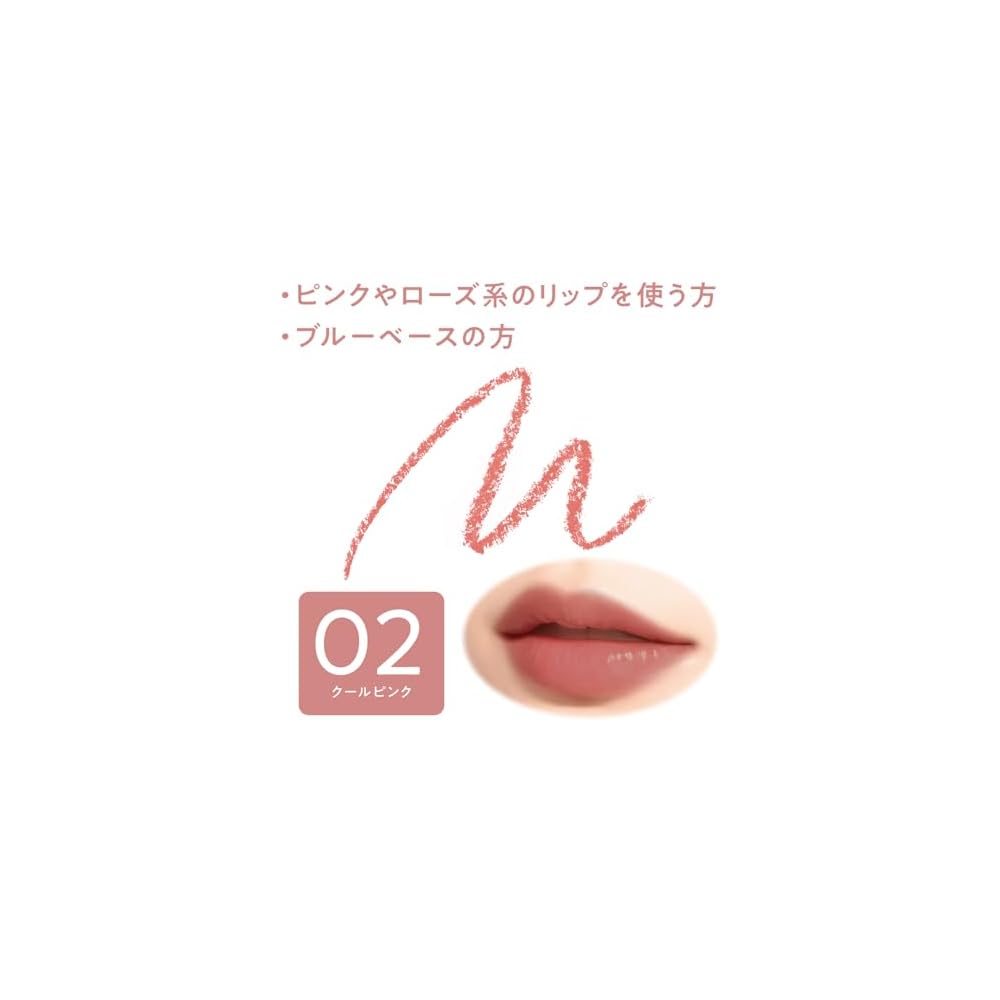 Cezanne Lip Maker 02 Cool Pink 0.25g Lip Liner Face Shaping Makeup