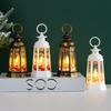 Hanging Christmas Lantern With Flickers LED Lanterns Night Light Glittering Simulation Snow Globe Lantern For House Xmas Gift