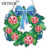 Special Shaped DIY Diamond Painting Wreath Ornament Christmas Decor Diamond Art Painting Garland Kit Bear Spot Drill Garland
