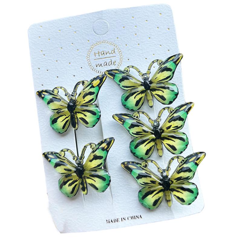 5PCS Sweet Stereoscopic Gradient Cute Baby Hairpins Kids Hair Clips Children Headwear Princess Barrette Girls Accessories