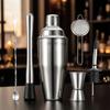 Cocktail Bar Tool Set With Stainless Steel Shaker For Home Entertaining