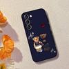 D-CartoonS Bear R-PoloS Phone Case Black Ultra-thin Shockproof Case For Samsung S24/S25/S22/S30/Note20/Lite/Ultra/5G/Plus/FE