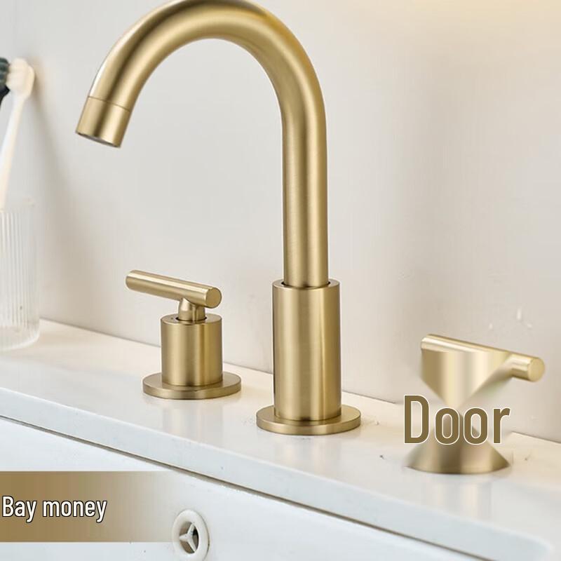 MDNG Dabawan Style Brushed 3-Piece Basin Faucet Set