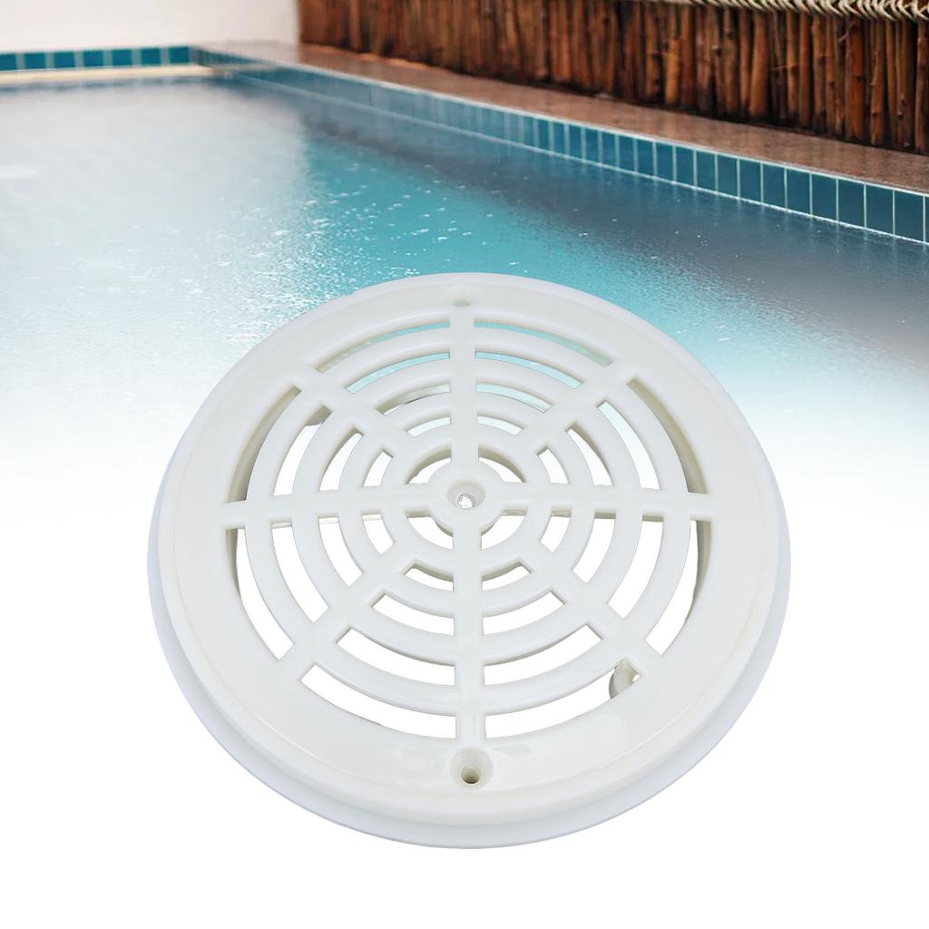 Pool Main Drain Cover, Premium Plastic Circular Design for Effective , with Ergonomic Drainage Fitting, for Inground Swimming Pools Replacement