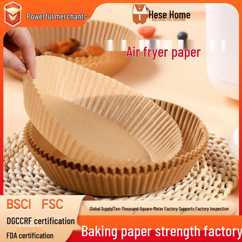Oil-Proof Food-Grade Air Fryer Silicone Paper for Even Heating