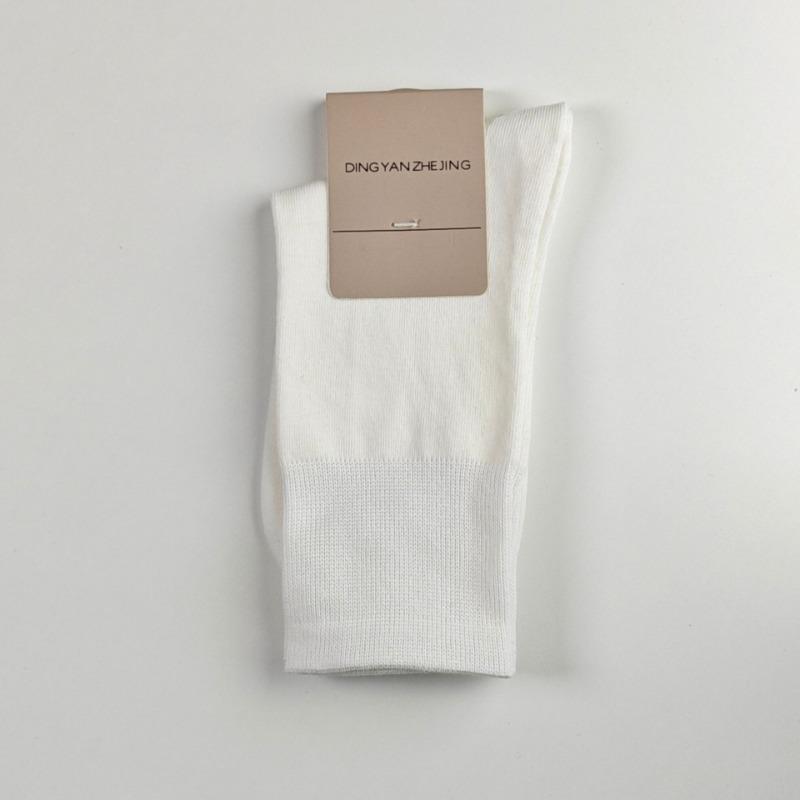Chaussettes mi-mollet sans bord pour femmes, Anti-odeur et absorbantes, Lots de chaussettes post-partum, Chaussettes longues d'été unies