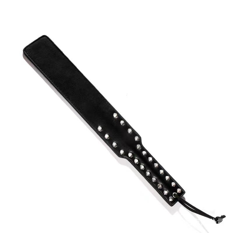 PU Leather Spiked Paddle - Couples' Flirtation and Spanking Toy.