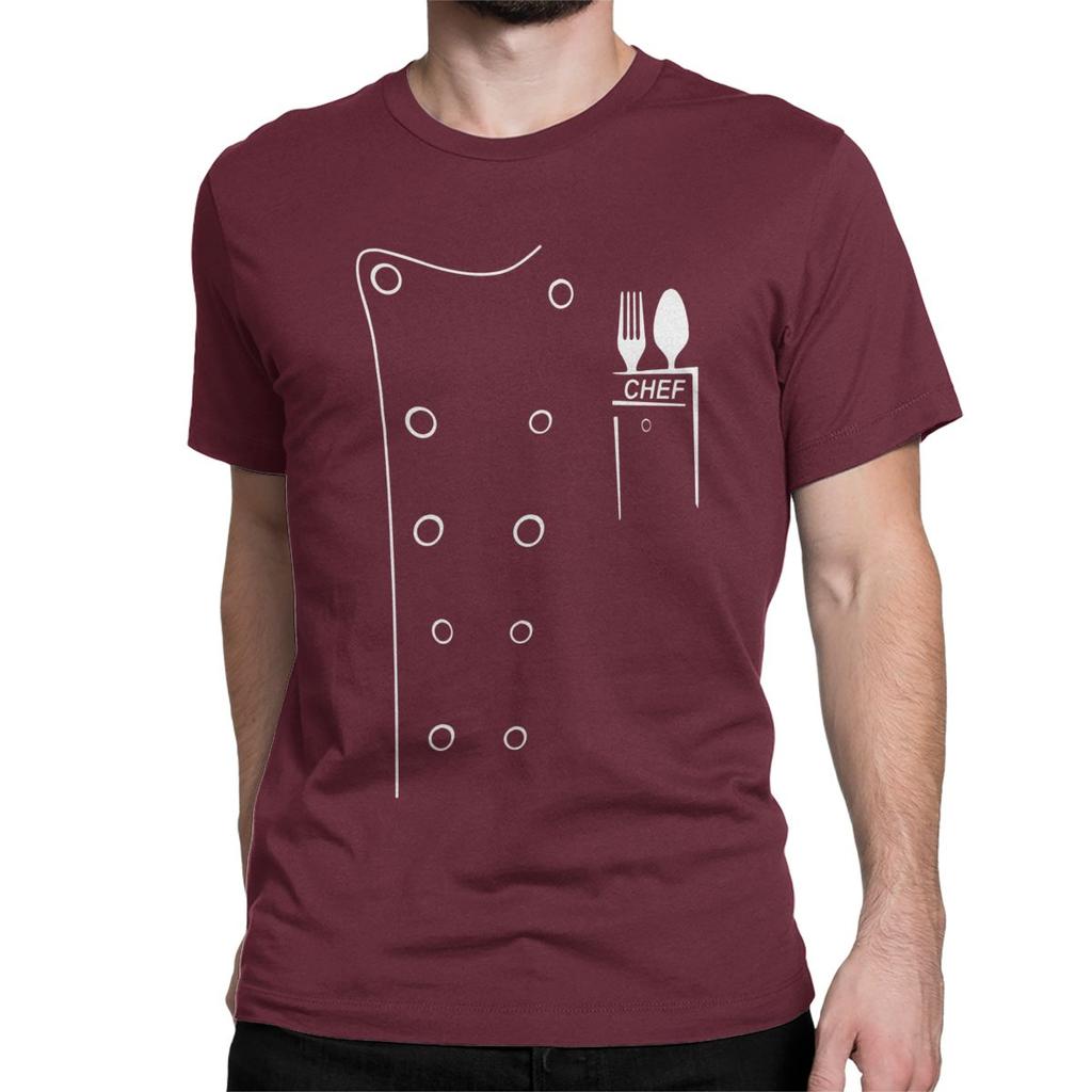 Mens Chef Cook Cooking Culinary T Shirts 100 Cotton Clothing Vintage Short Sleeve Round Neck Tee Shirt Unique TShirt