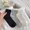 Female Summer Thin Fashionable New Cotton Lovely Bow In Tube Socks