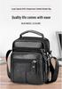 Genuine Leather Men's Single Shoulder Bag - 2025 Fashion Crossbody with High-End Cowhide Feel