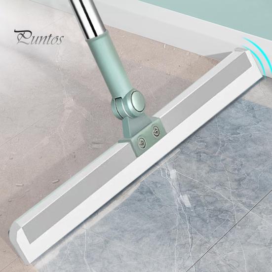 Set di tergicristallo per pavimenti con manico retrattile, testa del mocio girevole a 360 gradi, mocio flessibile lavabile per la pulizia di superfici basse