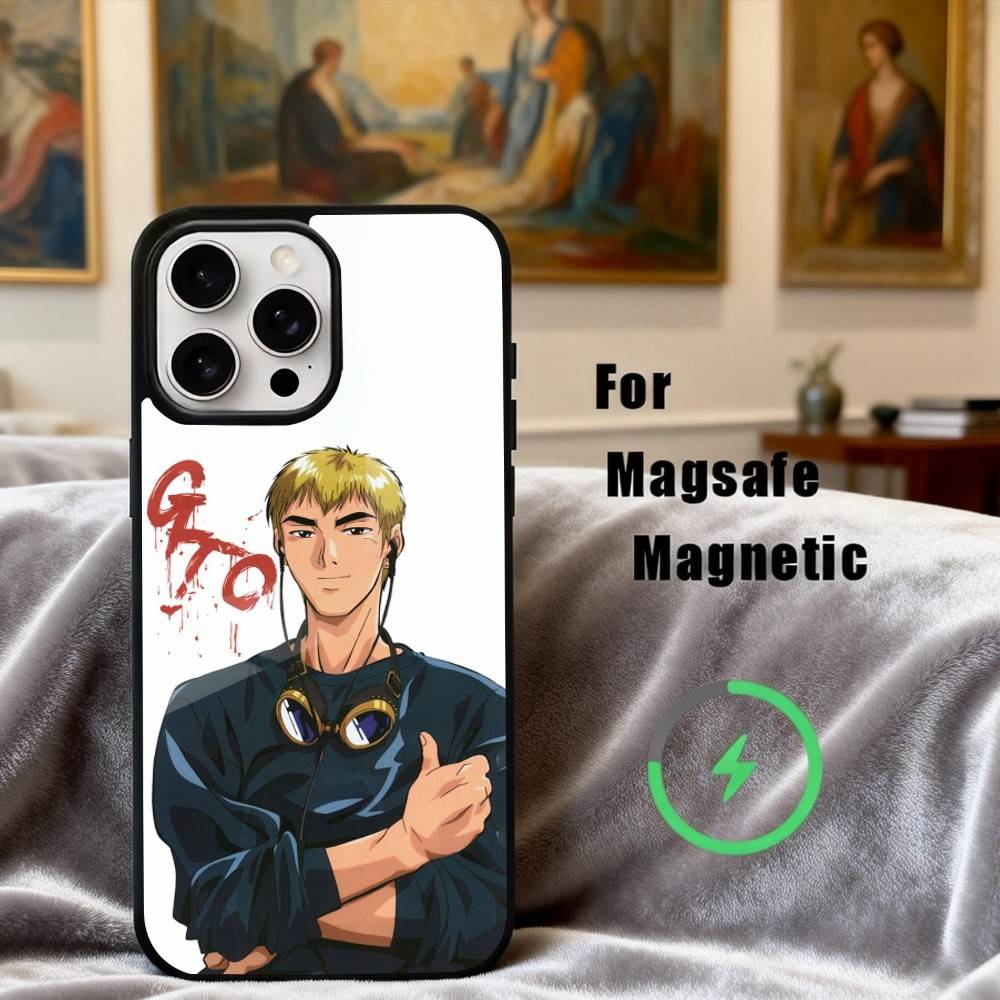 

G-GTO-Onizuka T-Teacher-R Phone Case For iPhone 17,16,15,14,13,12,Plus,Pro,Max for Magsafe Magnetic Wireless Charging iPhone16PRO