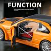 1/24 M3 GTR E46 Alloy Die-cast Car Model Simulation Sound and Light Pull-back Boy Toy Car Desktop Display Ornament Birthday Gift
