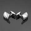 Classic Men's French Shirt Cufflinks High Quality Round Laser Metal Cuffs Buttons Business Suit Accessories, Jewelry Wholesale
