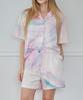 Keontueosong Pink Marble Shorts Pajama Set