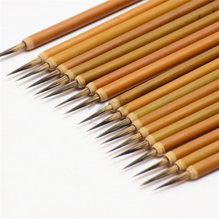 Mouse Whisker Line Gongbi Watercolor Brush for Chinese Painting and Manga Art