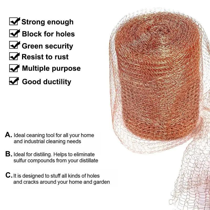 15-1meters Coppers Mesh Roll Anti-Snail/Pest Barrier EMI Shielding Garden Protection & Decorative Wire Netting