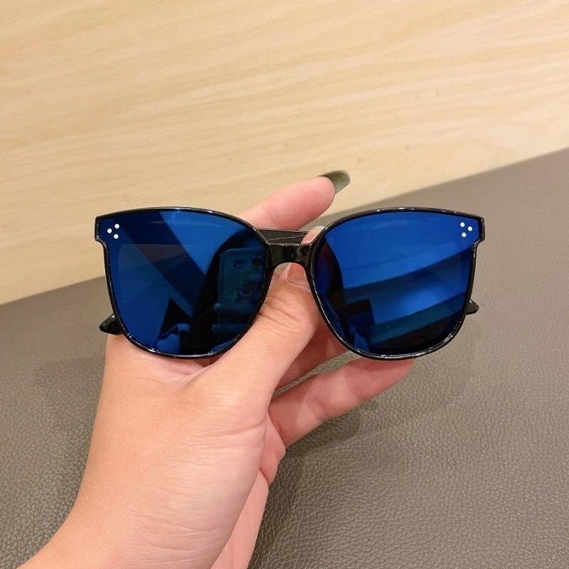 Classic UV400 Sunglasses for Kids Girls Colorful Mirror Metal Frame Eyewear Stylish Children Glasses