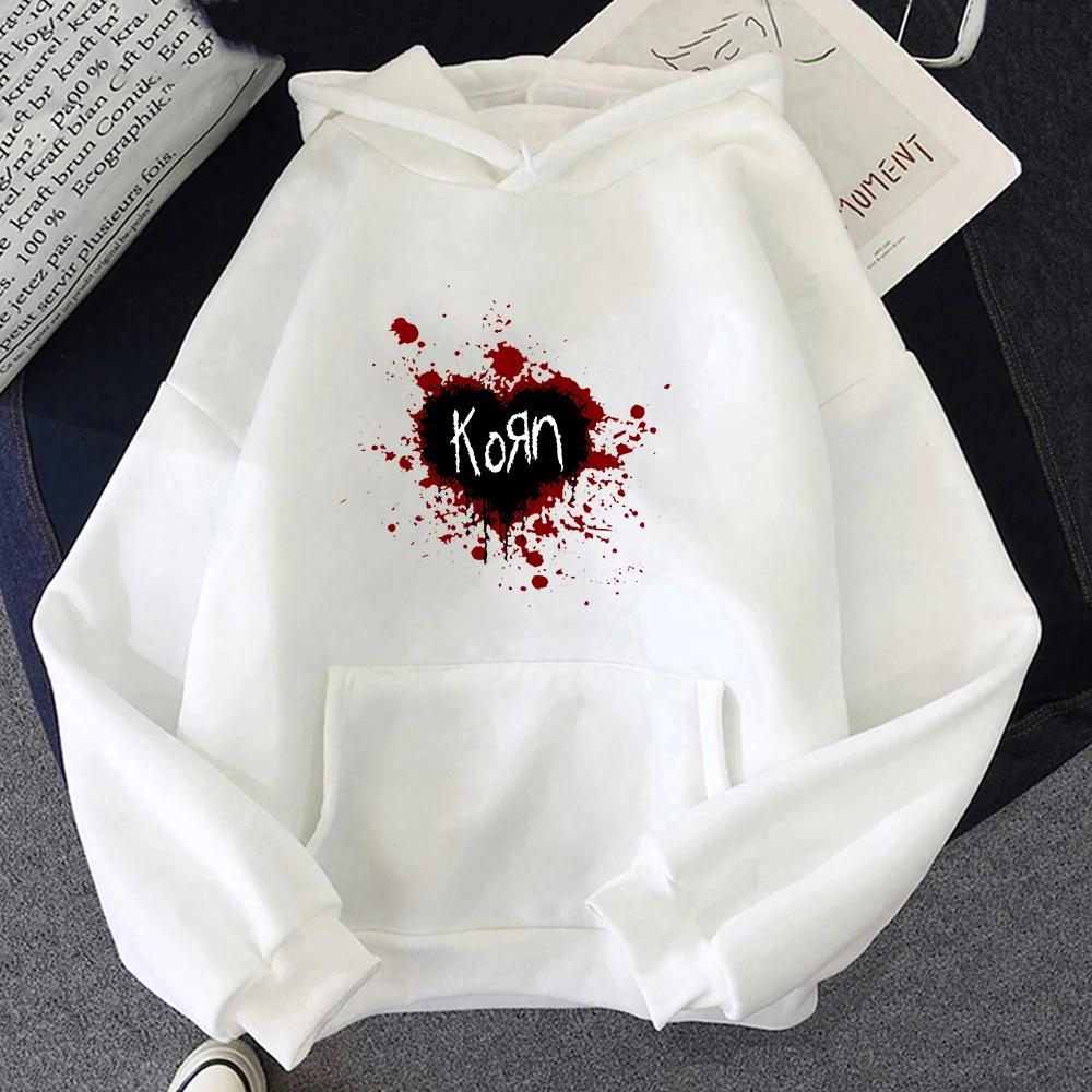 Korn Band Heavy Mental Winter Men Hoodie Long Sleeve Sweatwear Couple Soft Fleece Funko Pop Regular Fit Graphic Hoodies