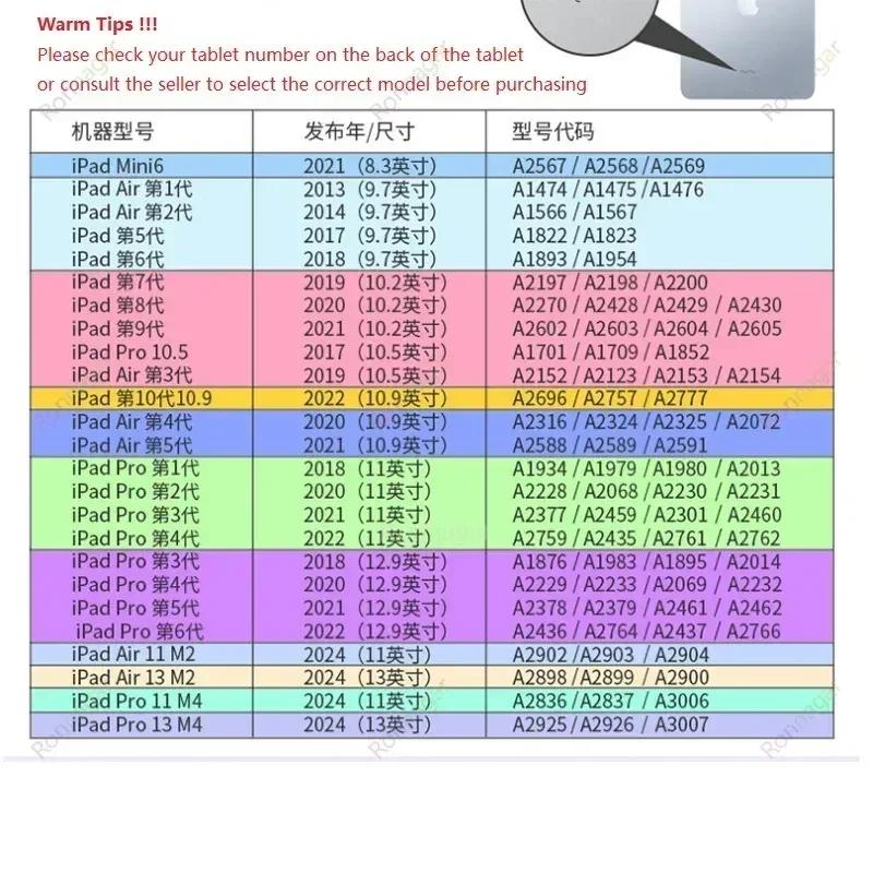 Y Fold Magnetic Case For iPad A16  Air5 Air4 iPad Air11 13 M3 M2 M4 M5 Pro11 13 12.9 10th 9th 8th 6th 5th 10.9 10.5 10.2 9.7