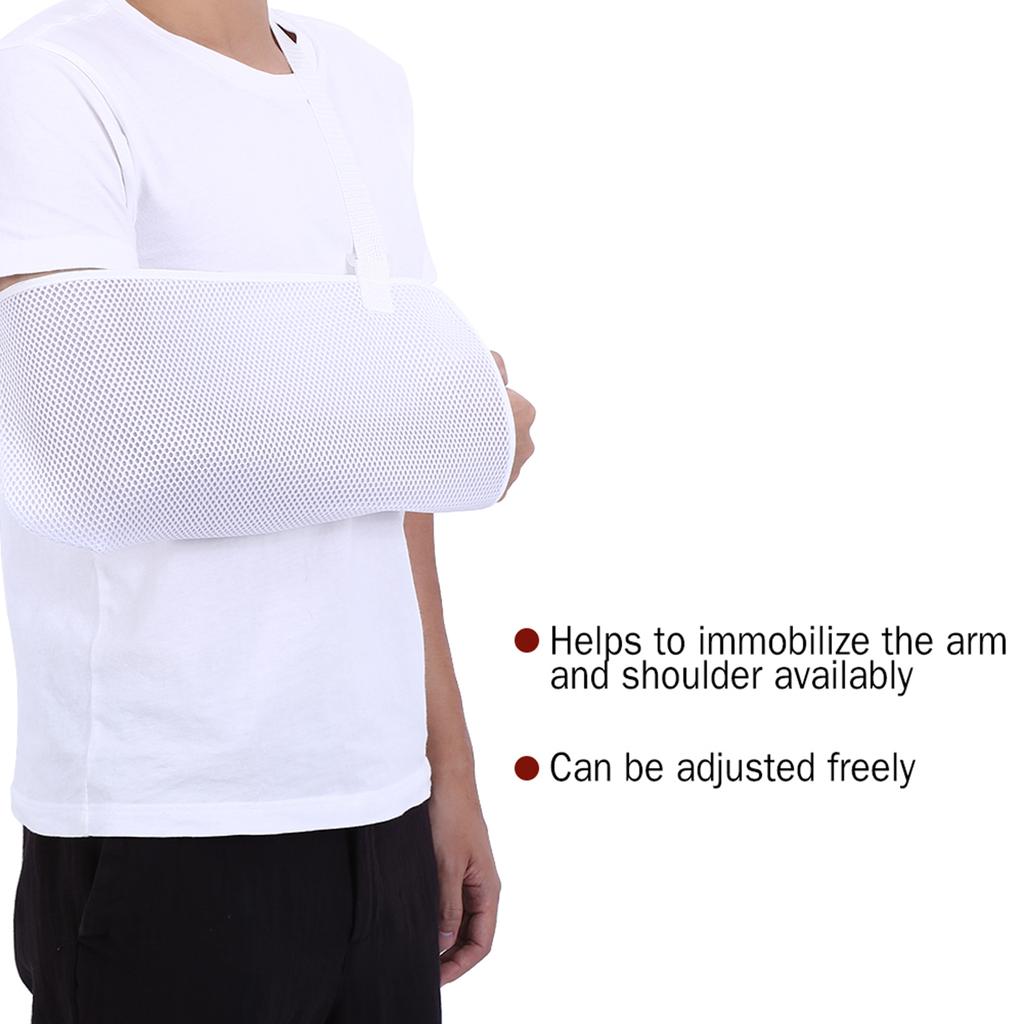 Adjustable Breathable Mesh Arm Sling Elbow Brace Support Shoulder Immobilizer